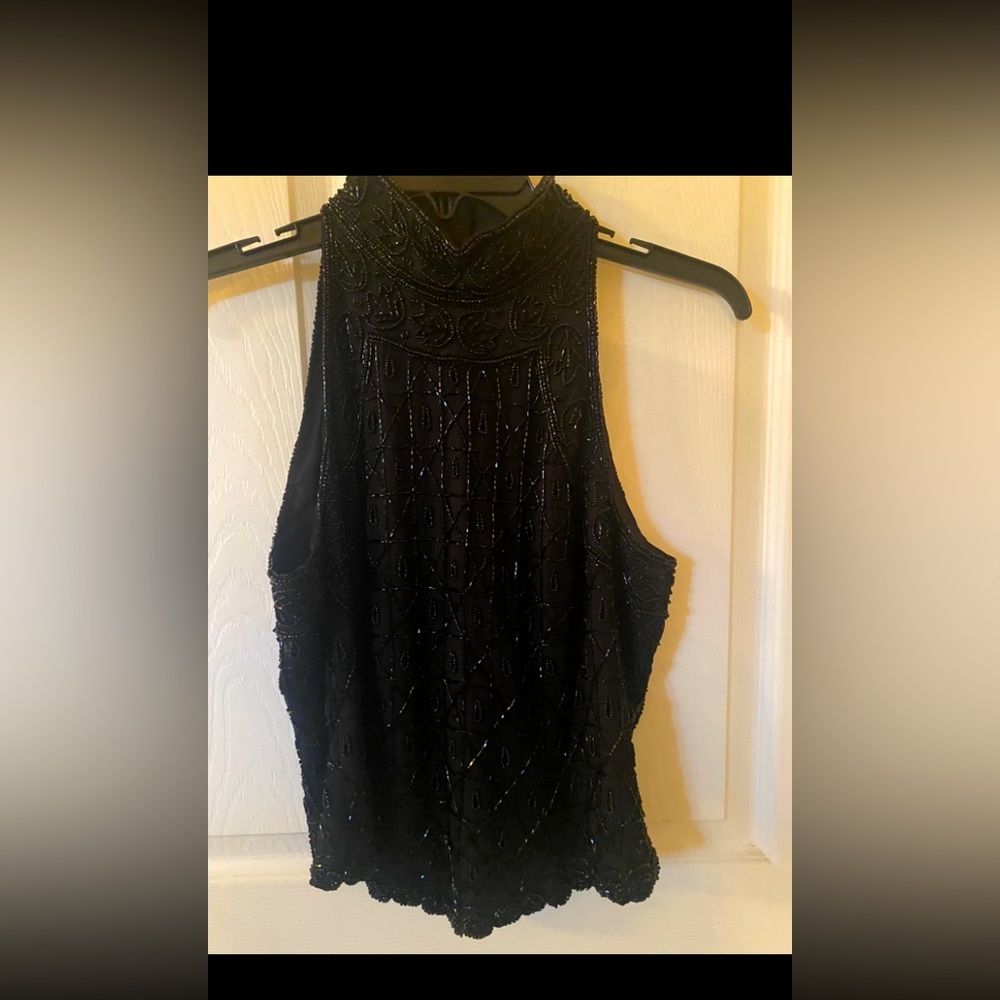 Vintage embellished tank by cote dazue